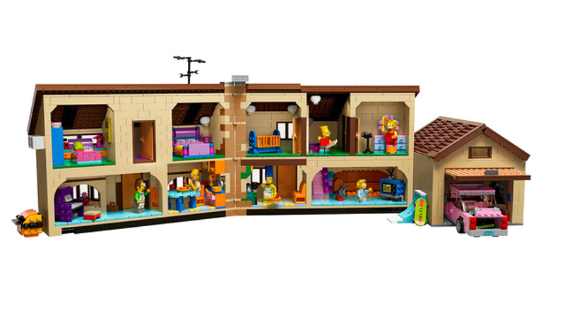 Illustration for article titled La casa Lego de los Simpson es un pequeña obra de arte
